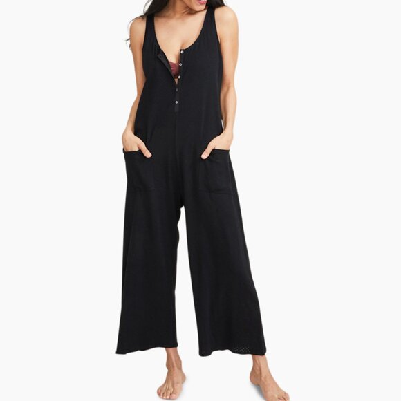 HATCH Collection The Maternity Nursing Friendly Feeding Jumpsuit NWT Black - Picture 1 of 4